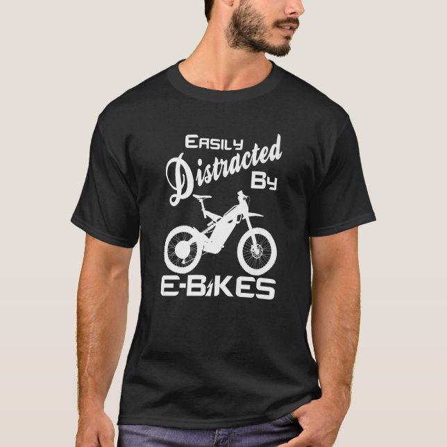 Camiseta Montanha E Bike Rider Electric B, facilmente distr (Frente)