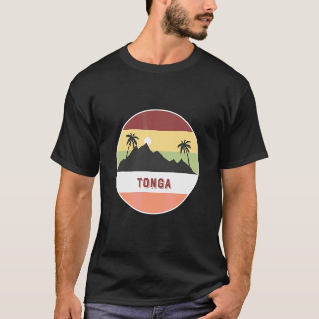 Camiseta Montanha e Palmeiras de Tonga (Frente)