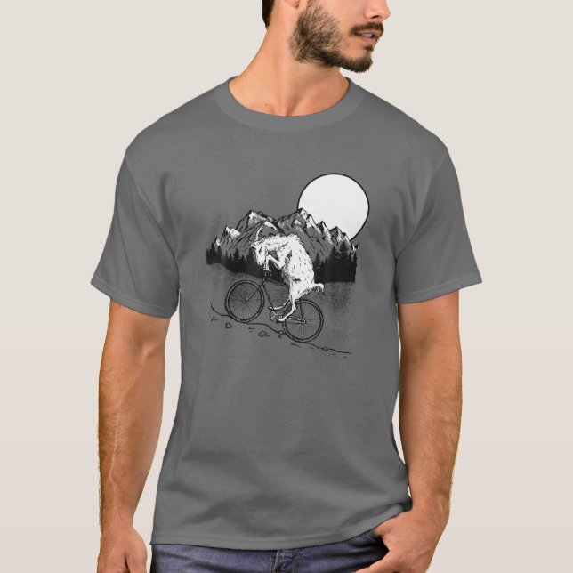 Camiseta Montanha Engraçada Capucheira Biker Vin (Frente)