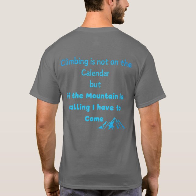 Camiseta Montanha escalada (Verso)