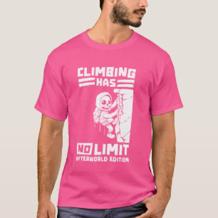 Camiseta Montanha Esqueleto de Escalada de Pedra - Montagem