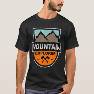 Camiseta Montanha Explorer Caminhando - Viagem de Campfire