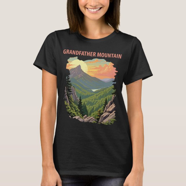 Camiseta Montanha Grandfather NC Viagem Retro (Frente)