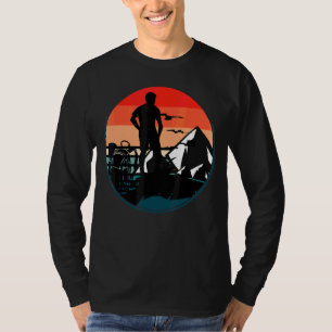 Camiseta Montanha Hiker Acampando a Natureza Subindo ao Ext