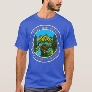 Camiseta Montanha Hiker Bear Wilderness