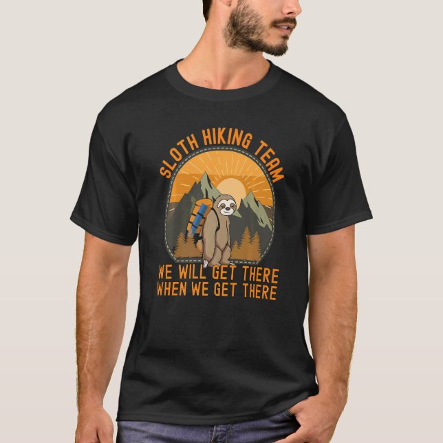 Camiseta Montanha Hiker Hiker Hiker Hke Walk (Frente)
