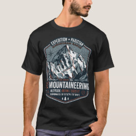Camiseta montanha K2 karakoram expedição montanhismo desig
