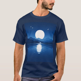 Camiseta Montanha & Lua Mínima