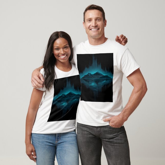 Camiseta Montanha Luzes do Norte (Unissex)