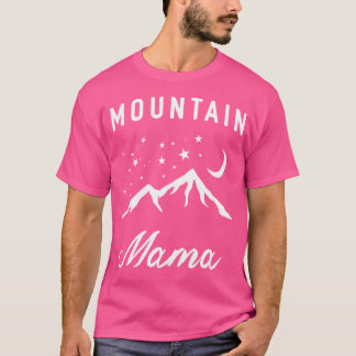 Camiseta Montanha Mama Mulheres Acampando Presentes De Exce