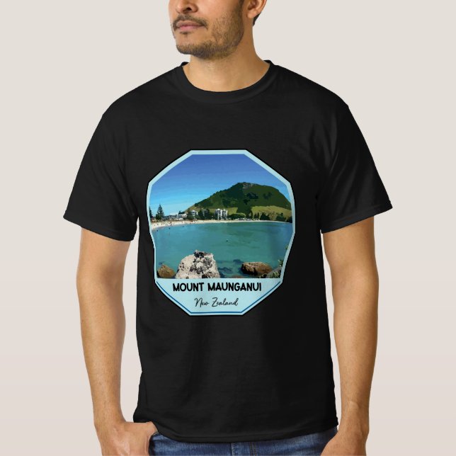 Camiseta montanha maunganui Nova Zelândia (Frente)