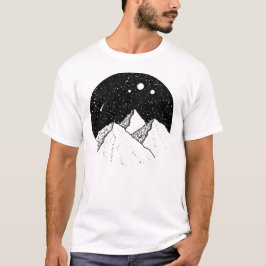 Camiseta Montanha Mística em Pontilhismo