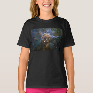 Camiseta Montanha Mística no Espaço Hubble na Nebulosa Cari