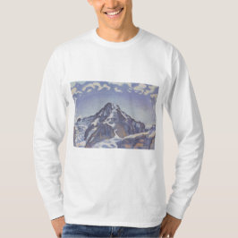 Camiseta Montanha Monge Com Nuvens (Ferdinand Hodler)
