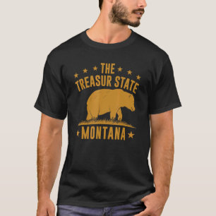 Camiseta Montanha Montana O Estado Treasur Montana