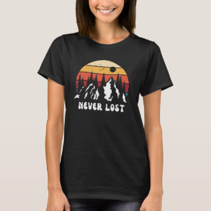 Camiseta Montanha Never Lost Nature Trilha Camping Viagem R