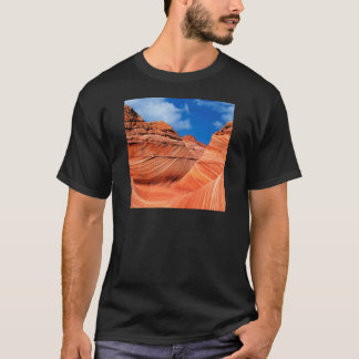 Camiseta Montanha o Vermilion da garganta de Paria da onda