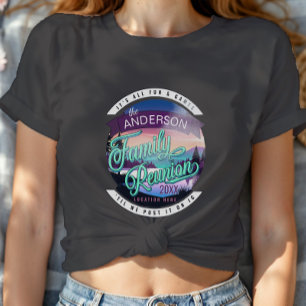 Camiseta Montanha Paisagem Lago Reunião Familiar Dk ID1126