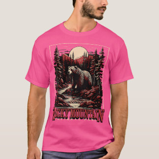 Camiseta Montanha Rochosa - Parques Nacionais Acampando Hik