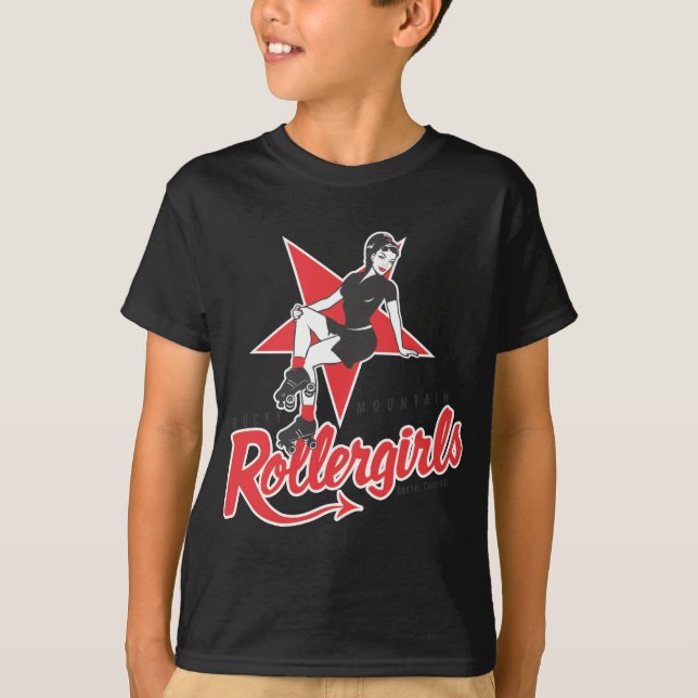 Camiseta Montanha rochosa Rollergirls (Frente)