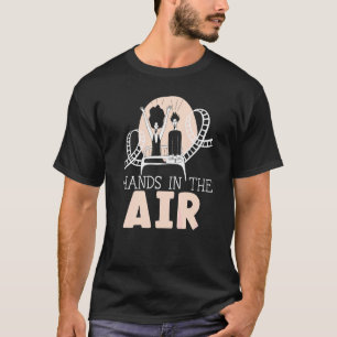 Camiseta Montanha Russa Com As Mãos No Ar Amigo Montanha Ru