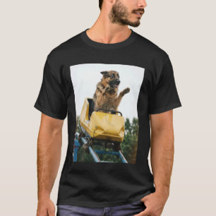 Camiseta Montanha Russa de Cachorro Engraçado Meme Gráfico