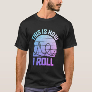 Camiseta Montanha-russa Parque de Diversões Montanha-russa