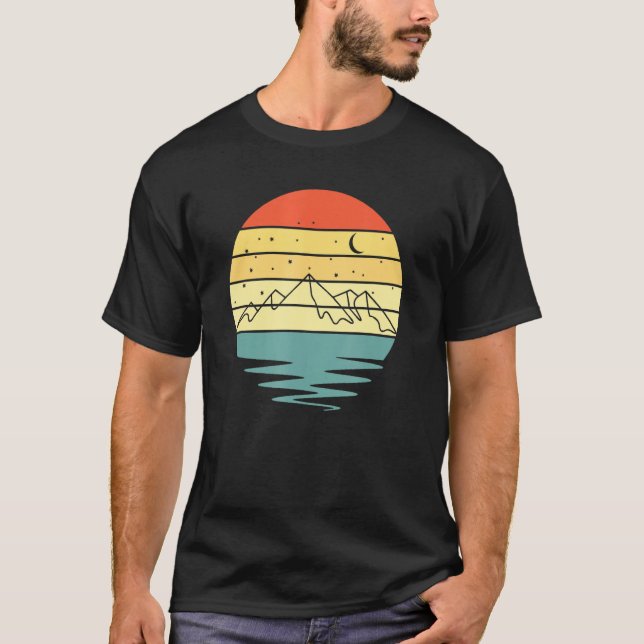 Camiseta Montanha - Sol Ao Exterior E Natureza 2 (Frente)