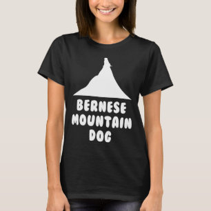 Camiseta Montanha Subindo Cachorro de Montanha Bernês Quo