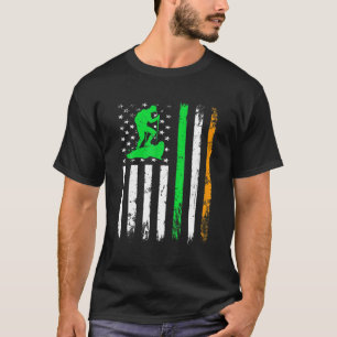 Camiseta Montanha Subindo Lover Rua de Bandeira Irlandesa A
