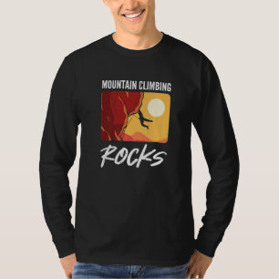 Camiseta Montanha Subindo Pedras Montando Montanheira Cli