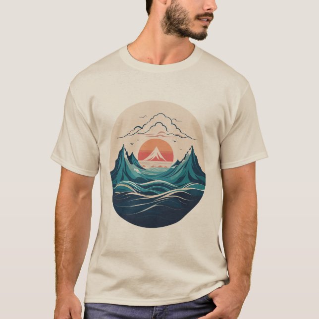 Camiseta Montanha Sunrise (Frente)