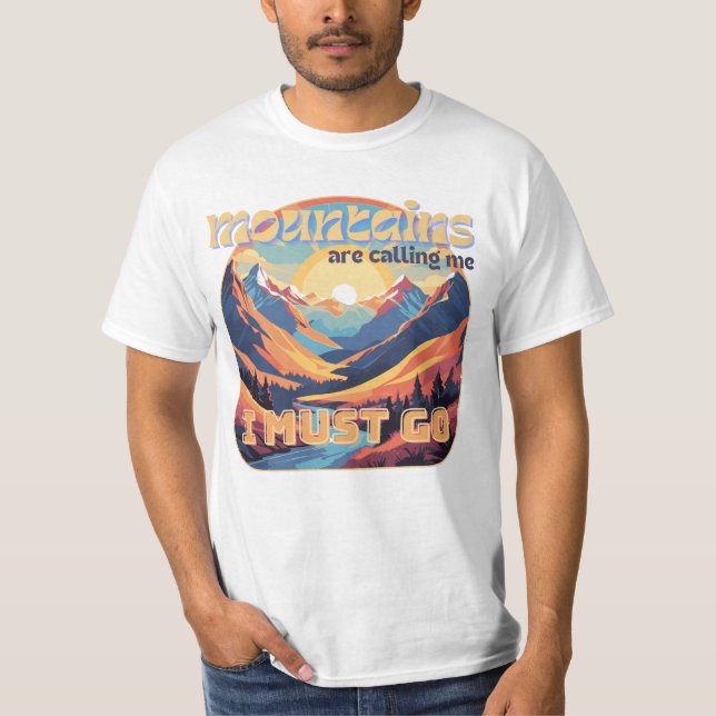 Camiseta Montanha, tenho que ir! (Frente)