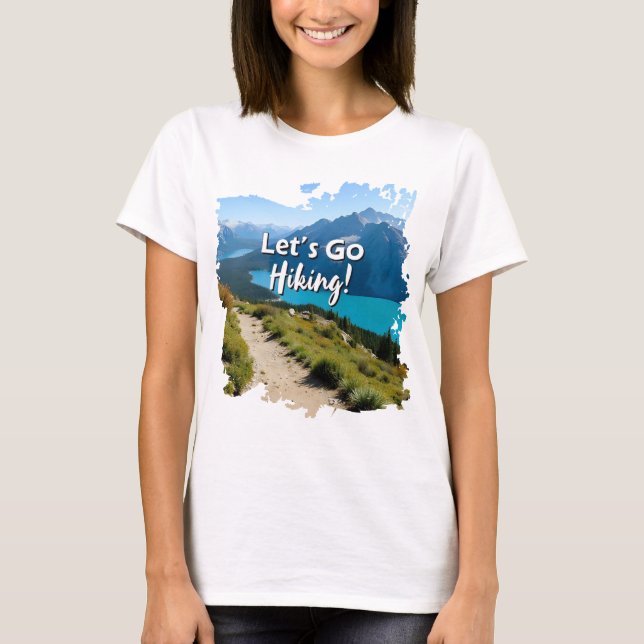 Camiseta Montanha Vamos Go Hiking (Frente)