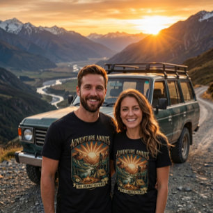 Camiseta Montanha Vintage Retro Camping Aventura ao Ar Li