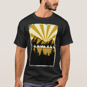 Camiseta Montanhas Amarelas Vintage