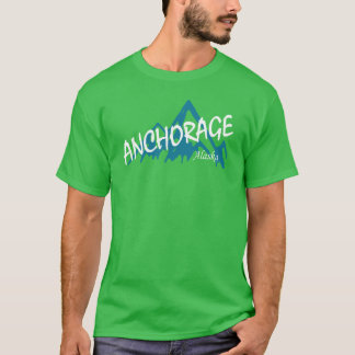Camiseta Montanhas Anchorage Alasca