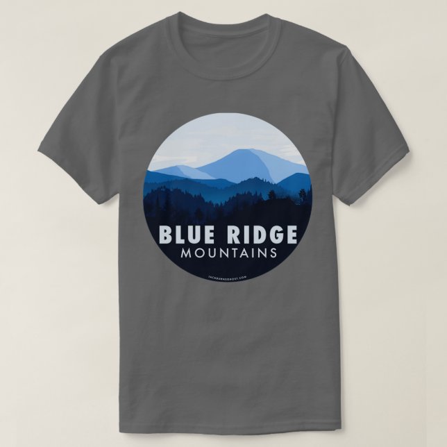 Camiseta Montanhas Blue Ridge (Frente do Design)