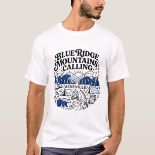 Camiseta Montanhas Blue Ridge Asheville Carolina do Norte P