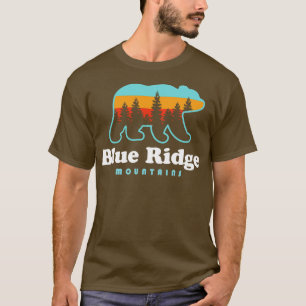 Camiseta Montanhas Blue Ridge Ursos Subindo Montagens Chama