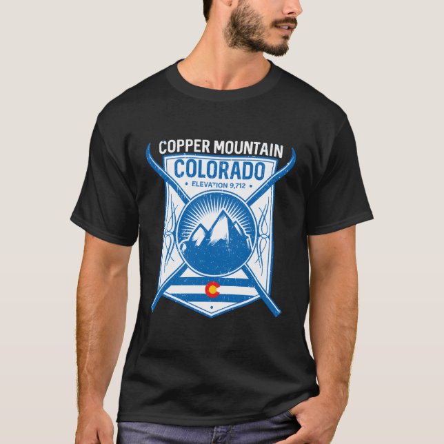 Camiseta Montanhas Copper Mountain Colorado Ski (Frente)