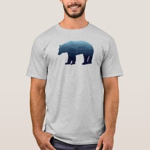 Camiseta Montanhas da Floresta Azul Ursa