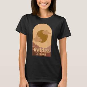 Camiseta Montanhas da Floresta Valdez AK Subindo e Saindo