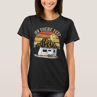 Camiseta Montanhas da Vintage retrô acampando RV lá ainda