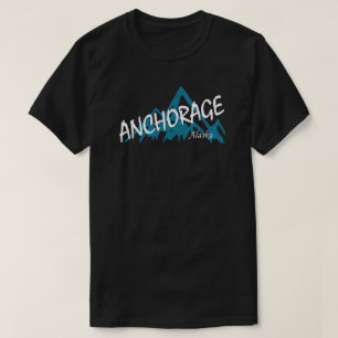 Camiseta Montanhas de Anchorage Alaska
