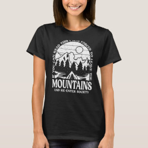 Camiseta Montanhas de Caminho ao Exterior do Camper Hike Na