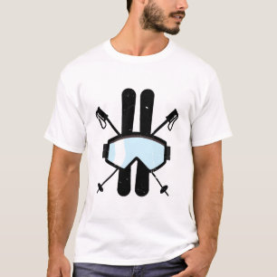 Camiseta Montanhas de Esqui Vintage de Esqui Esportes de in