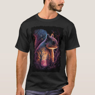 Camiseta Montanhas de esquilo com o peão de sol retro 70 an
