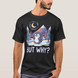 Camiseta Montanhas de Meme de Pinguim Caminhada Dito Citaçã
