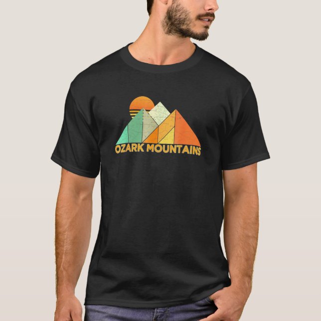 Camiseta Montanhas de Ozark da Vintage Retro (Frente)
